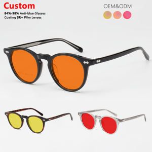 <span class=keywords><strong>Gafas</strong></span> de acetato con logotipo personalizado, <span class=keywords><strong>gafas</strong></span> clásicas de alta calidad para ordenador, nuevas <span class=keywords><strong>gafas</strong></span> de moda Retro para mujeres y hombres, <span class=keywords><strong>gafas</strong></span> con bloqueo de luz azul - Product Image 1