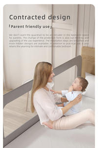 Barrière de lit pliable et réglable pour bébé, protection anti-chute pour tout-petits, nourrissons et enfants, protection de lit - Product Image 4