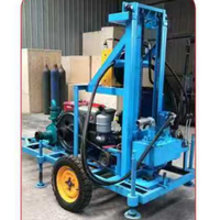 Foreuse hydraulique portable à moteur diesel pour puits d'eau, modèle très demandé