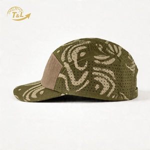 4u Gear Gorra de béisbol de malla transpirable con estampado geométrico, unisex, para exteriores, primavera y verano, color azul claro y gris - Product Image 4