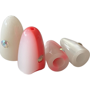 Boot Troll ing Angeln Köder Kopf Kunststoff Seefischerei Troll ing Jig Head Zweifarbige Kunststoff Köder Kopf Angeln Zubehör - Product Image 1