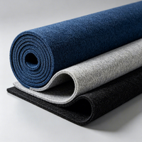 Moquette d'exposition personnalisable en polyester non tissé, facile à installer, pour stand d'exposition et événements tapis rouge