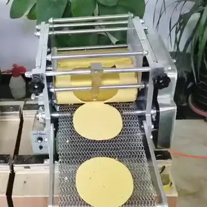 מלא אוטומטי תעשייתי קמח תירס מקסיקני טורטיה מכונת טאקו רוטי יצרנית עיתונות לחם תבואה מוצר טורטיה ביצוע מכונות
