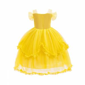 Disfraz de película de TV La <span class=keywords><strong>Bella</strong></span> <span class=keywords><strong>y</strong></span> La <span class=keywords><strong>Bestia</strong></span>, vestido de <span class=keywords><strong>princesa</strong></span>, vestido de fiesta para niñas, disfraz de Navidad <span class=keywords><strong>y</strong></span> Halloween, vestido de <span class=keywords><strong>princesa</strong></span> <span class=keywords><strong>Bella</strong></span> para niñas - Product Image 2