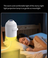 Projecteur de voiture Yinzam HY300 Ocean Star 300 Lumens 4K avec haut-parleurs intégrés, 24 films, lampe d'ambiance portable pour la nuit