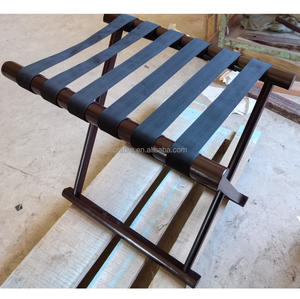 Portaequipajes Plegable Moderno de Madera para Hostelería H018, Resistente y Duradero, Capacidad de Carga de 100-150 Libras, Logotipo Personalizado Disponible - Product Image 5