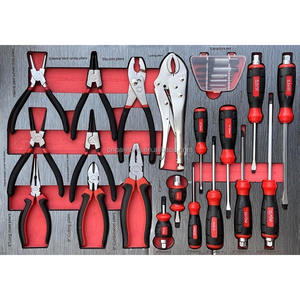 7 Gaveta Bloqueável Vermelho e Preto Ferramentas Set Box Mecânico Ferramenta Armários com Rodas para Auto Repair Workshop 421PCS Tool Set - Product Image 5