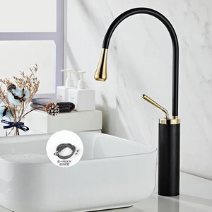 Robinet <span class=keywords><strong>de</strong></span> lavabo <span class=keywords><strong>de</strong></span> salle <span class=keywords><strong>de</strong></span> bain rotatif style cygne KEGAO pour évier sur comptoir, eau chaude et froide, robinets pour salle <span class=keywords><strong>de</strong></span> bain - Product Image 5