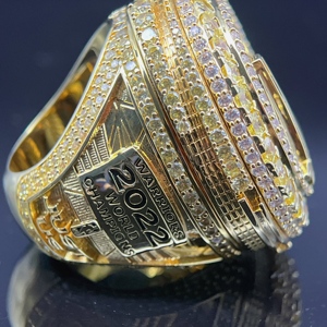 Anello Campioni Warriors FH 2022, Anello Sportivo Classico di Moda, Vendita Diretta del Produttore, Anello in Ottone con Zirconi per Uomo - Product Image 4