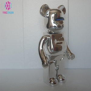 Esculturas de Animales de Dibujos Animados de Arte Moderno, Maniquí de Oso de Fibra de Vidrio de Tamaño Real - Product Image 3