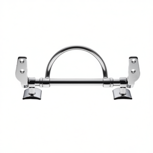 Bisagras para asiento de inodoro cromadas de 19.5 cm de longitud con anillo (solo) - Product Image 3