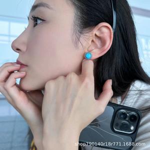 Boucles d'oreilles de <span class=keywords><strong>la</strong></span> <span class=keywords><strong>belle</strong></span> <span class=keywords><strong>au</strong></span> <span class=keywords><strong>bois</strong></span> <span class=keywords><strong>dormant</strong></span> en argent sterling 925 avec perles de <span class=keywords><strong>la</strong></span> série Turquoise - Product Image 4