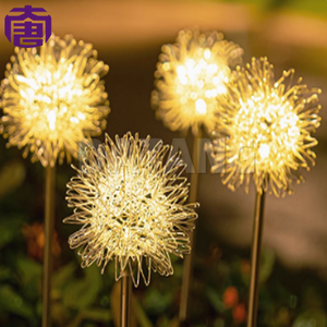 Led Solar Ip65 Waterproof <b>Dandelion</b> Lamp For Outdoor Villa Courtyard Decoration Multi-color Changing Garden Landscape <b>Lighting</b> - Product Image 5