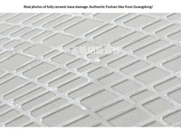 Nexus Selbstklebende 12-Zoll Vinyl-Bodenfliesen 20-teilig 400*400 Bianco Marmormuster Halbglänzend 5 Jahre Garantie Abziehen und Aufkleben
