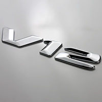 Badges autocollants ABS chromés V10 V12, 1 pièce, autocollant de garde-boue, accessoire pour voiture