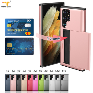 Funda con ranura para tarjeta de Crédito 2 en 1, para Samsung Galaxy S23/S23 ultra S23 Plus TPU + PC, Cubierta <span class=keywords><strong>del</strong></span> teléfono móvil - Product Image 3