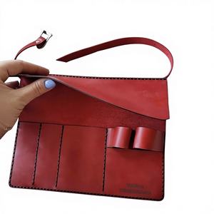 Étui de protection en cuir de luxe pour ciseaux de barbier, pochette pour ciseaux de coiffure, étui de ceinture pour salon, organiseur de ceinture, étui de barbier LBSP-0013 - Product Image 1