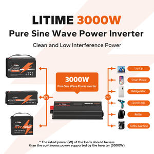LiTime 3000ワット12V純粋な正弦波インバーター米国EU <span class=keywords><strong>CA</strong></span> AU株 - Product Image 2
