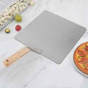 Wholesale Stainless Steel <strong>Pizza</strong> Peel Shovel <strong>Pizza</strong> <strong>Spatula</strong> with Wooden Handle - Product Image 5