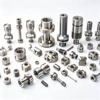 Pemesinan CNC 5 Axis Kustom untuk Bagian Aluminium Kecil, Bagian Logam Presisi yang Dimesin CNC, Bagian Baja Tahan Karat OEM