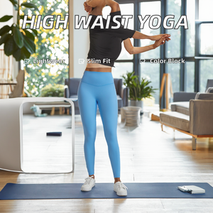 Women's Compression Lightweight Full Length Fitness Leggings Stretching Workout Yoga Wear Quick Dry Gym Yoga Leggings for Girls - Product Image 2