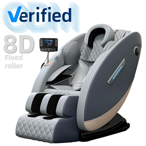 Poltrona Massaggiante Elettrica 2026 <span class=keywords><strong>in</strong></span> Pelle PU con Telaio <span class=keywords><strong>in</strong></span> Metallo, Massaggio Completo del Corpo, Gravità Zero, per Uso Domestico, Certificata CE - Product Image 1