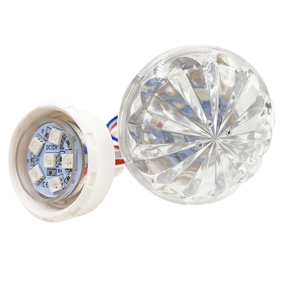 ADS 12V/24V Programmable RGB 6-Point LED Pixel Lights Ra75 Multi-Color IP65 PC Body 1-Year Warranty for Theme Park