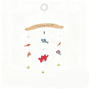 Cloche de lit <span class=keywords><strong>bébé</strong></span> en bois de haute qualité avec sons de poissons pour l'endormissement du <span class=keywords><strong>bébé</strong></span>, Cloche de rêve Océan - Product Image 1