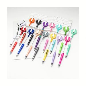 Diy Beaded <b>Retractable</b> Badge Reel Custom Bead Pull <b>Pen</b> | Promotional Gift - Product Image 1