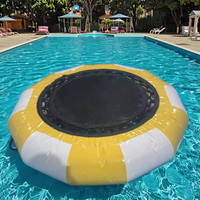 Plateforme de trampoline aquatique gonflable TRICON R-002, capacité 500 kg, matériau PVC, jeux aquatiques pour la mer, la plage ou le lac - Amusement flottant