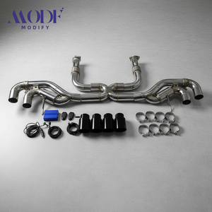 Chevrolet Corvette C8 Stingray için Yüksek Performanslı Paslanmaz Çelik Egzoz Sistemi, Uçları ile Cat-Back Egzoz Yükseltme Kiti - Product Image 2