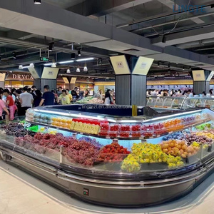 Vitrines réfrigérées commerciales en <span class=keywords><strong>libre</strong></span>-<span class=keywords><strong>service</strong></span> pour la viande de bœuf, de poulet, de poisson et les légumes - Product Image 2