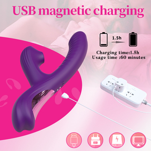 Nouveau deux-en-un amour g-spot vibrateur adulte femme USB Clitoris Couple sucer vibrateur IPX6 étanche <span class=keywords><strong>Sex</strong></span> <span class=keywords><strong>Toy</strong></span> Silicone vibrateur - Product Image 4