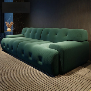 Sofá <span class=keywords><strong>de</strong></span> tela <span class=keywords><strong>de</strong></span> terciopelo minimalista moderno para sala <span class=keywords><strong>de</strong></span> estar y Villa, hotel <span class=keywords><strong>de</strong></span> cinco estrellas, cómodo con botón en línea <span class=keywords><strong>de</strong></span> <span class=keywords><strong>Netflix</strong></span> - Product Image 2