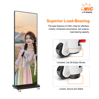 Pantalla LED Publicitaria Portátil P1.86 con Animación, Video Wall de Alta Definición para Tiendas Minoristas, CMS Basado en la Nube