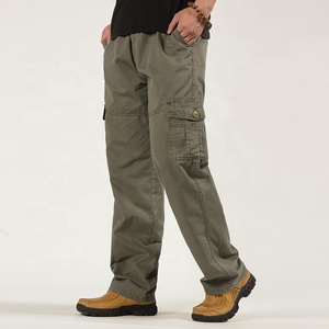 Pantalon de travail pour hommes, <span class=keywords><strong>kaki</strong></span>, coton, taille élastique, jambes droites, vêtements décontractés, <span class=keywords><strong>Cargo</strong></span>, 5xl - Product Image 5