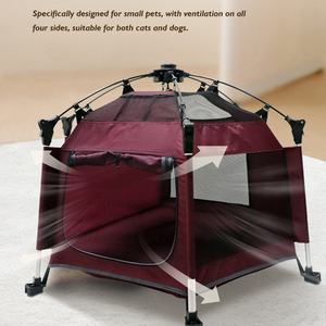 Tente pour animaux de compagnie d'extérieur, niche pour chat et chien d'été, pliable, quatre saisons, générale, facile à monter, respirante, tente pour chien - Product Image 3