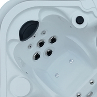 Bain à remous autoportant BG-8891 en acrylique Aristech avec contrôleur Balboa et chauffage, certifié CE, pour jardin, cour arrière, villa