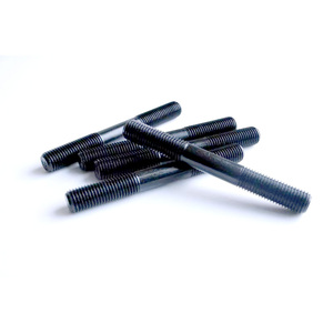 สลักเกลียวปลายคู่แบบกำหนดเองพร้อมการเคลือบผิวสีดำ (DIN M3/M4/M8/M12) สำหรับงานประกอบอุตสาหกรรมหนัก - Product Image 2