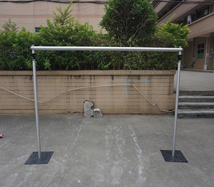 Soporte de Fondo para Eventos al por Mayor, Moderno, de Aluminio, Ajustable, con Tubos y Cortinas, Solo Estante - Product Image 6