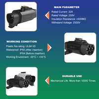 Adaptateur de chargeur EV personnalisé 7KW 32A 220V NACS, convertisseur Tesla vers GBT, adaptateur de charge pour voiture BYD