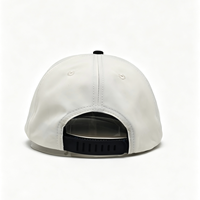 Gorra de Béisbol Impermeable de Sarga de 5 Paneles con Visera Gruesa, Logotipo Personalizado Bicolor, Estilo Deportivo, Ajustable, Moda Urbana, 100% Algodón