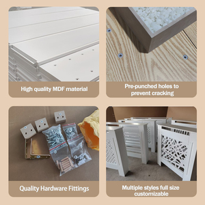 Copertura del radiatore futuro elegante armadio di riscaldamento per arredamento elegante MDF mobili - Product Image 2