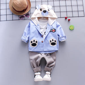 Conjuntos de Ropa para Niños al por Mayor, Estilo de Diseño de Moda, Sudaderas con Capucha y Pantalones Deportivos para Niños, Conjunto de 3 Piezas - Product Image 6