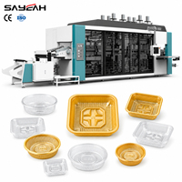 Machine de thermoformage plastique à haut rendement pour barquettes intérieures de gâteaux de lune en PP/PET à 3-4 stations