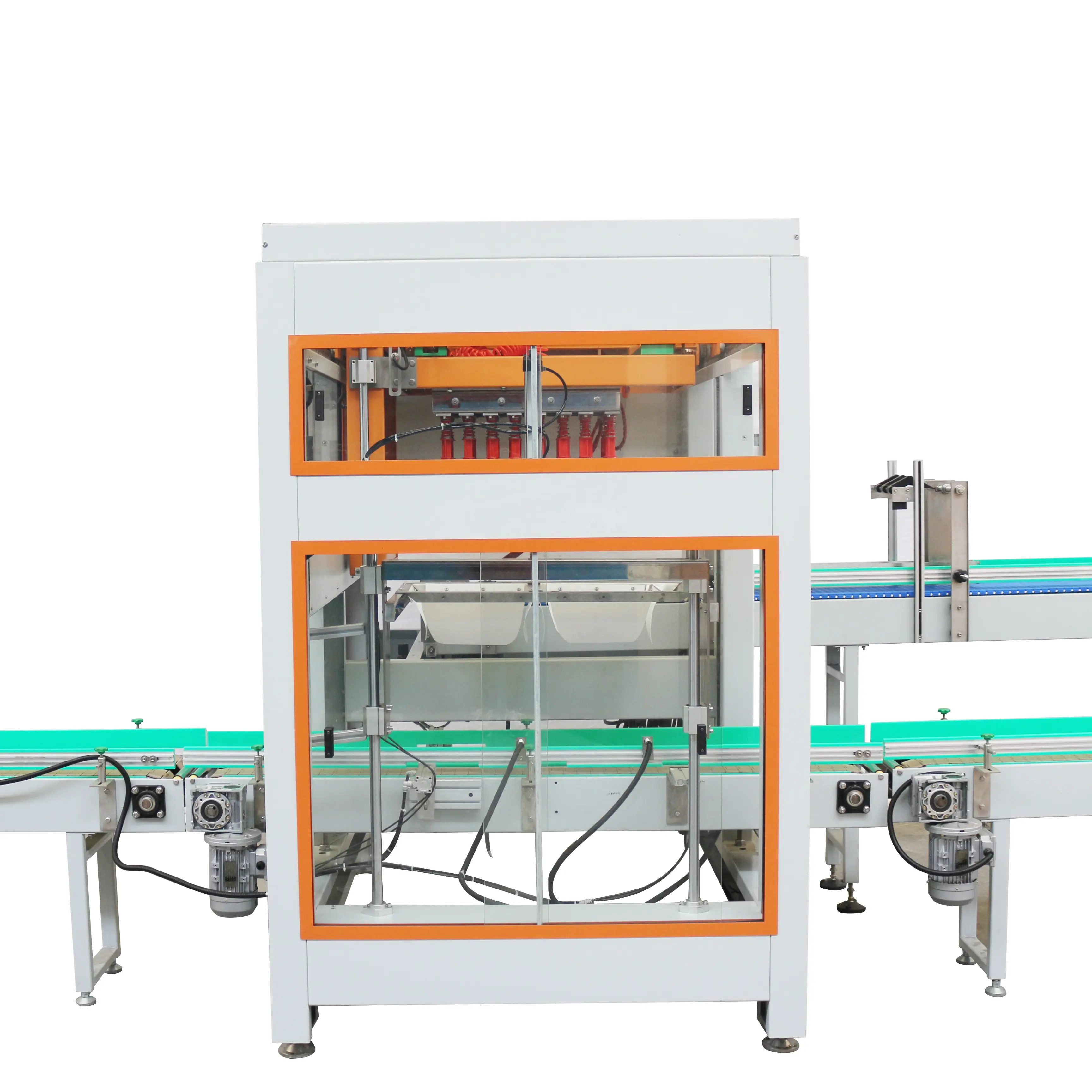 New technology Full Automatic case packer carton box packing machine with Erector and Tapping Machine