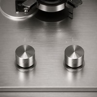 Kompor Gas Tanam Panel Stainless Steel Hemat Energi, Memasak Cepat, 2 Tungku, untuk Rumah Tangga