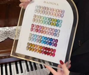 เจลทาเล็บกันน้ำ 55 สี กลิตเตอร์ ลูกปัดแก้ว แคทอาย ยูวี สำหรับร้านทำเล็บ - Product Image 2