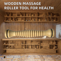 Nouveauté : Rouleau de massage en bois pour le visage, le corps, le cou et les pieds avec contrôle de la minuterie pour les soins de santé