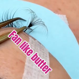 ขนตาแคชเมียร์นุ่ม ขนตาไหมสีดำด้าน ขนมิ้งค์แบบเส้นต่อเส้น - Product Image 4